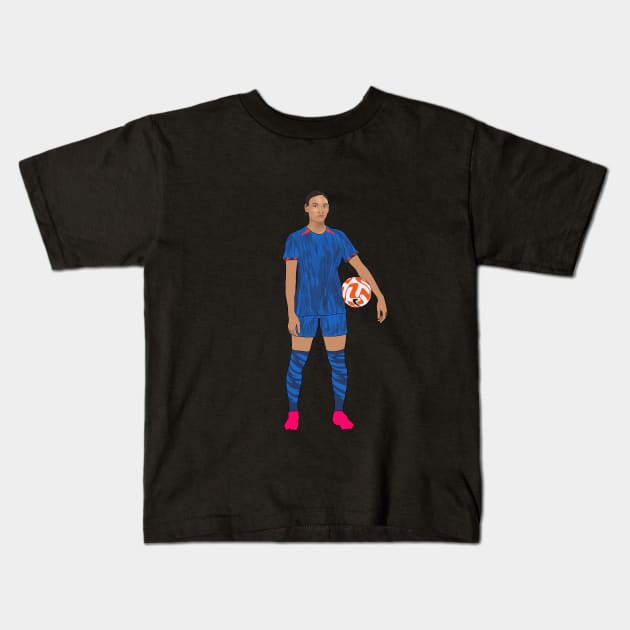 Trinity Rodman Women's Soccer Kids T-Shirt by Hevding